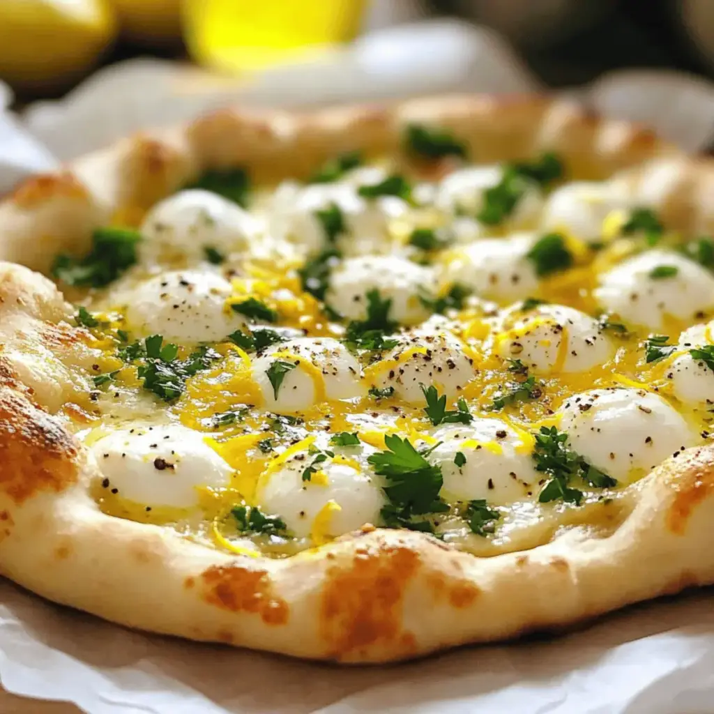 Lemon Mozzarella Pizza