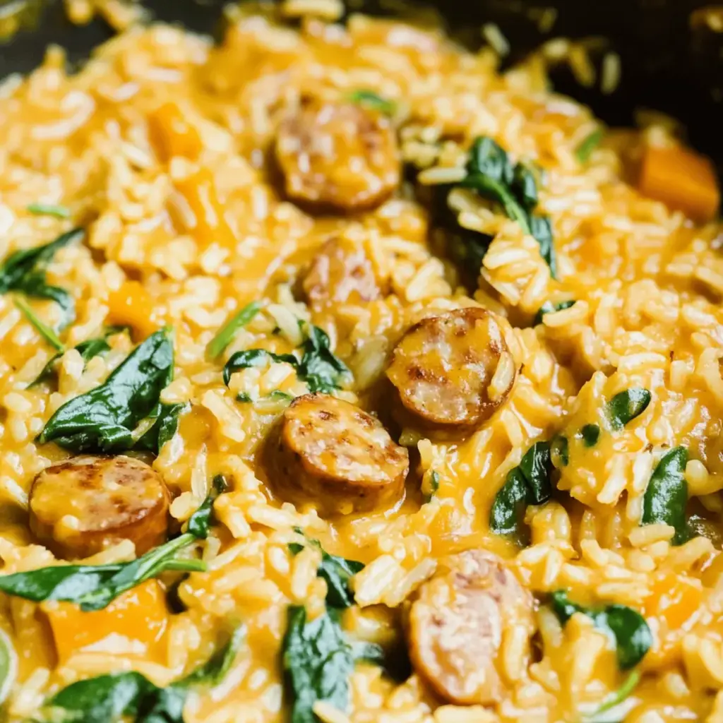 One Pot Chicken Sausage Rice