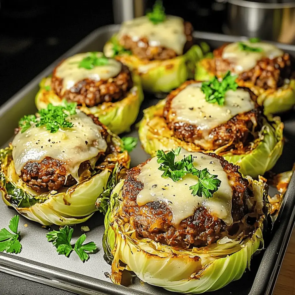 Oven-Baked Cabbage Burgers
