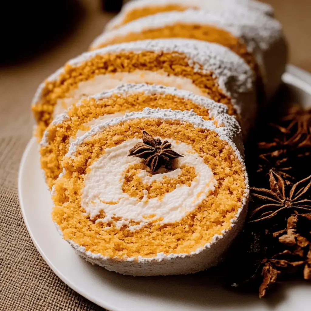 Pumpkin Chai Swiss Roll