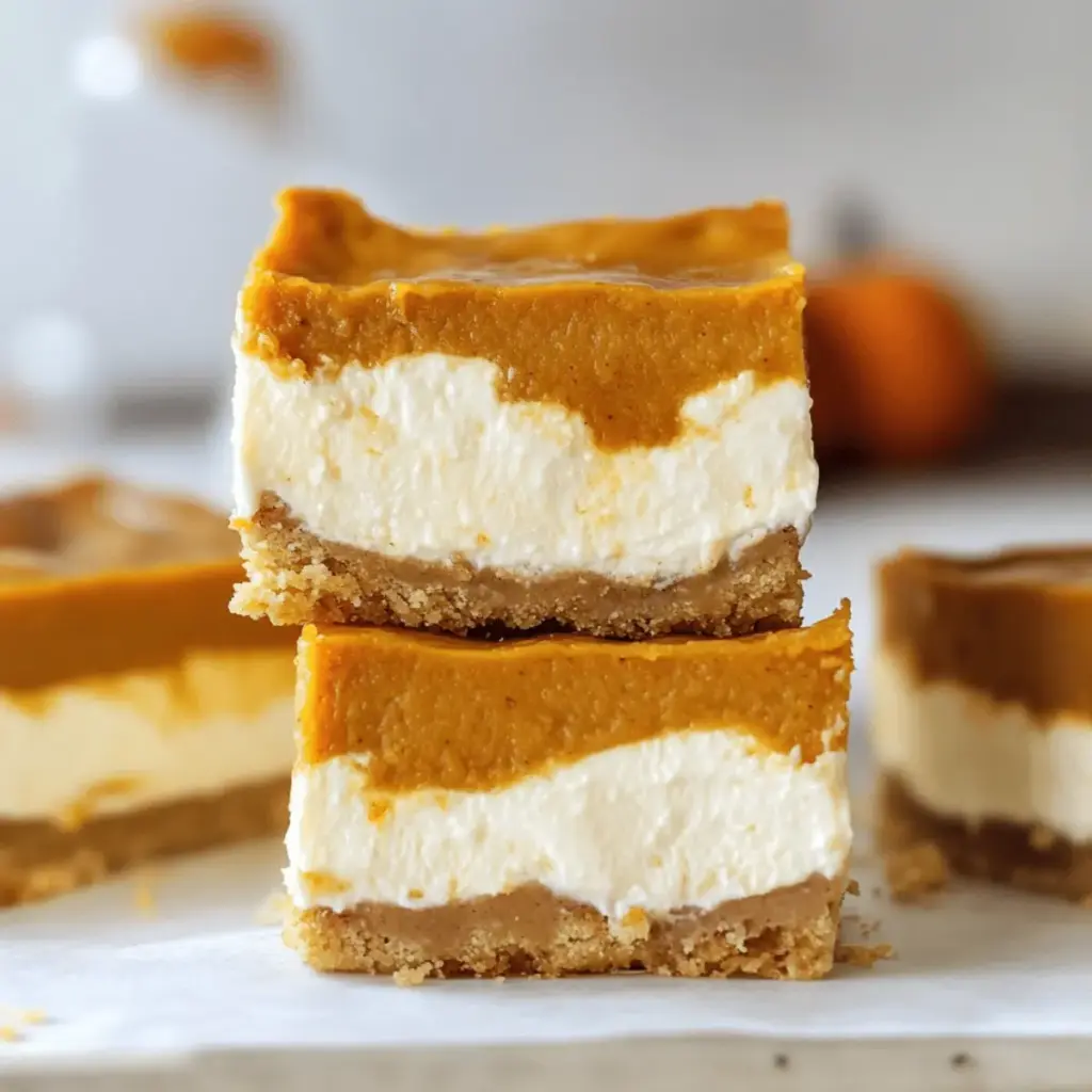 Pumpkin Cheesecake Bars