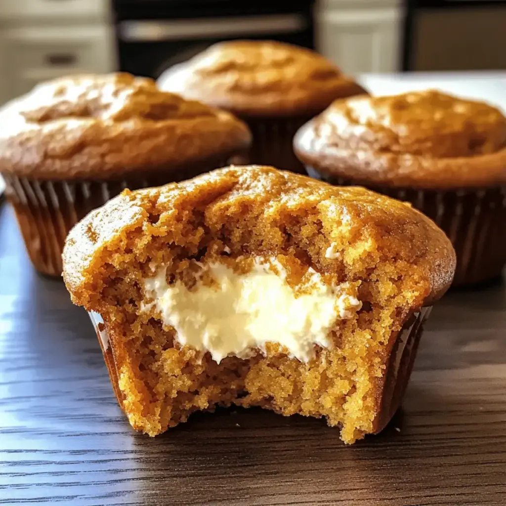Pumpkin Cheesecake Muffins