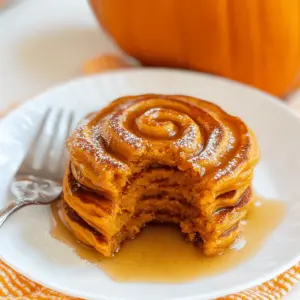 Pumpkin Cinnamon Swirl Pancakes