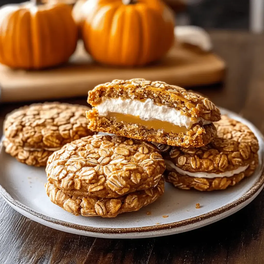 Pumpkin Oatmeal Cream Pies
