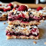 Raspberry Coconut Bars