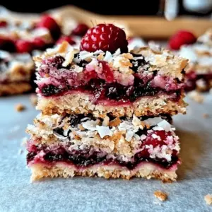 Raspberry Coconut Bars