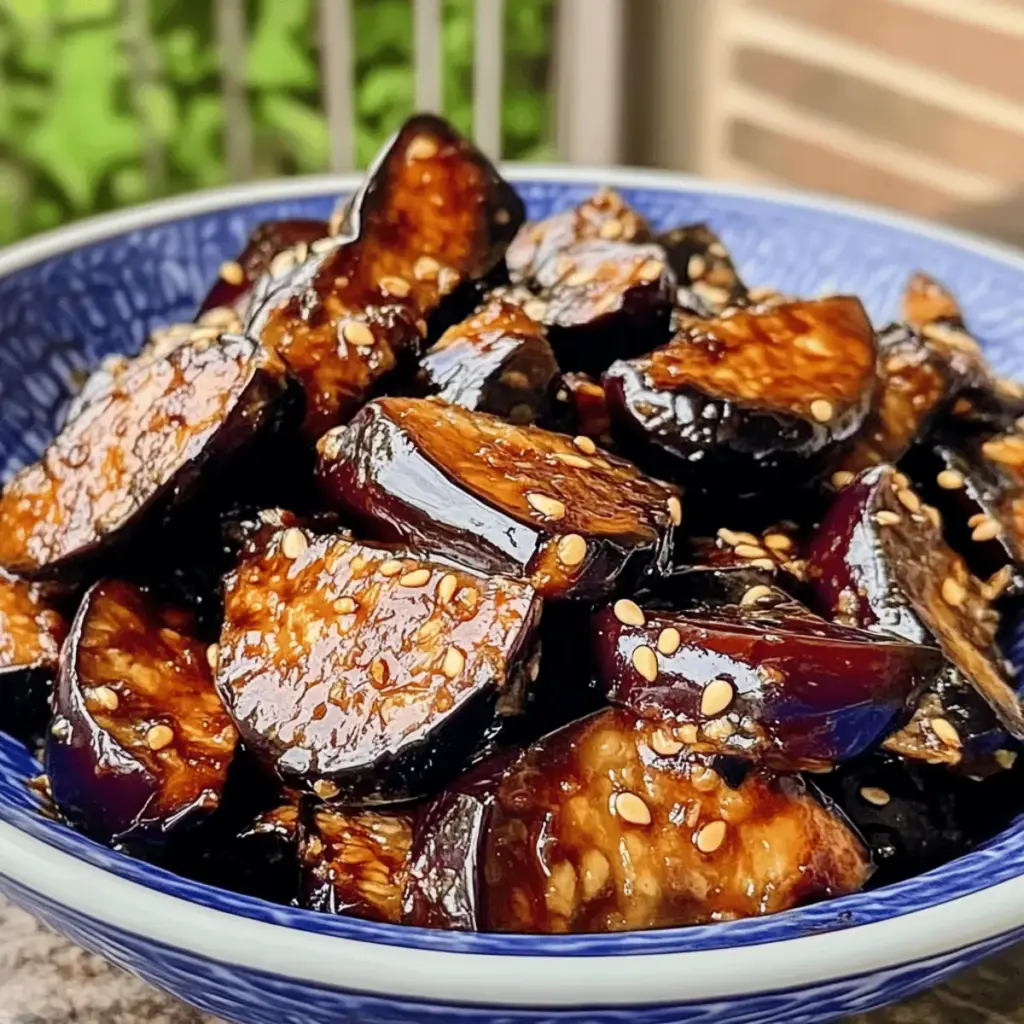 Sticky Garlic Eggplant Recipe
