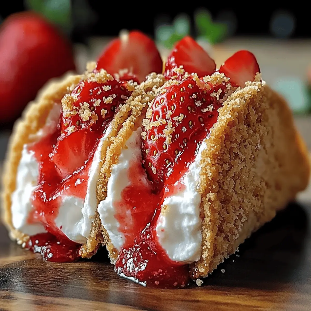 Strawberry Cheesecake Tacos