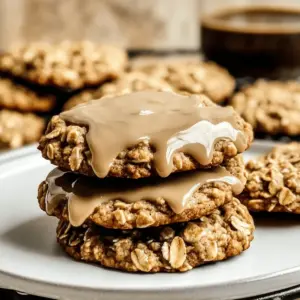 Vanilla Brown Sugar Oatmeal Latte Cookies