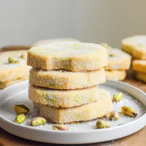 Pistachio Shortbread Cookies