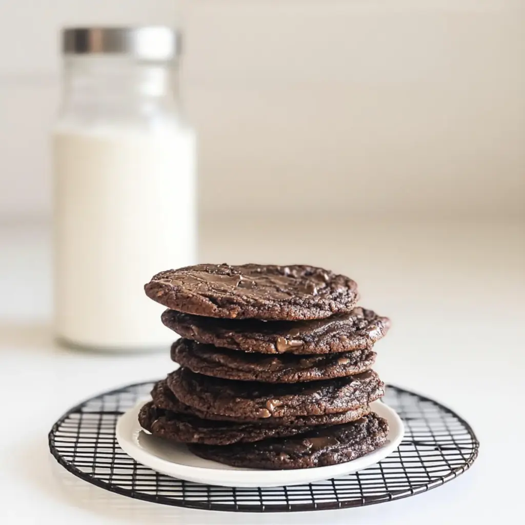 Double Chocolate Thin and Crispy Cookies