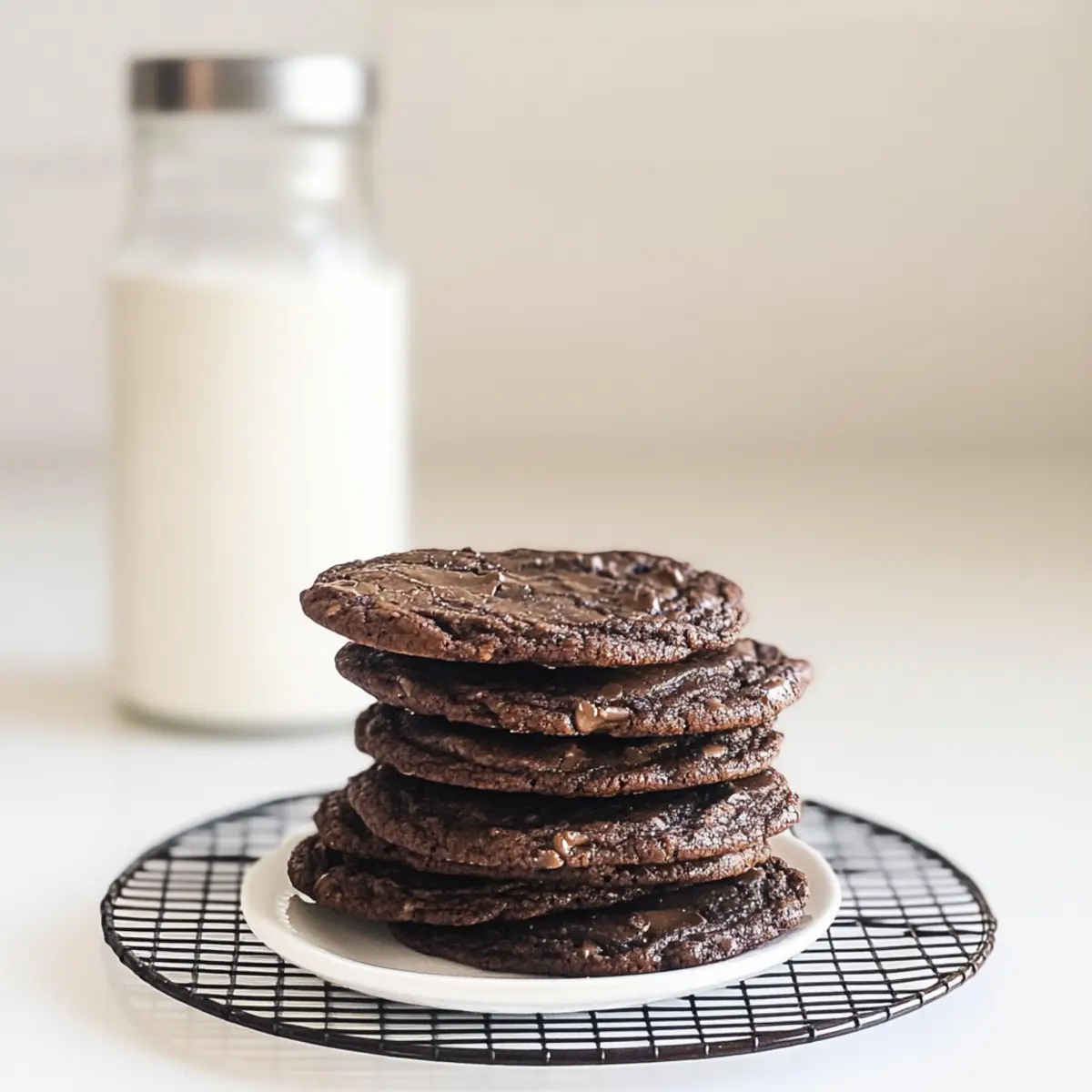 Double Chocolate Thin and Crispy Cookies