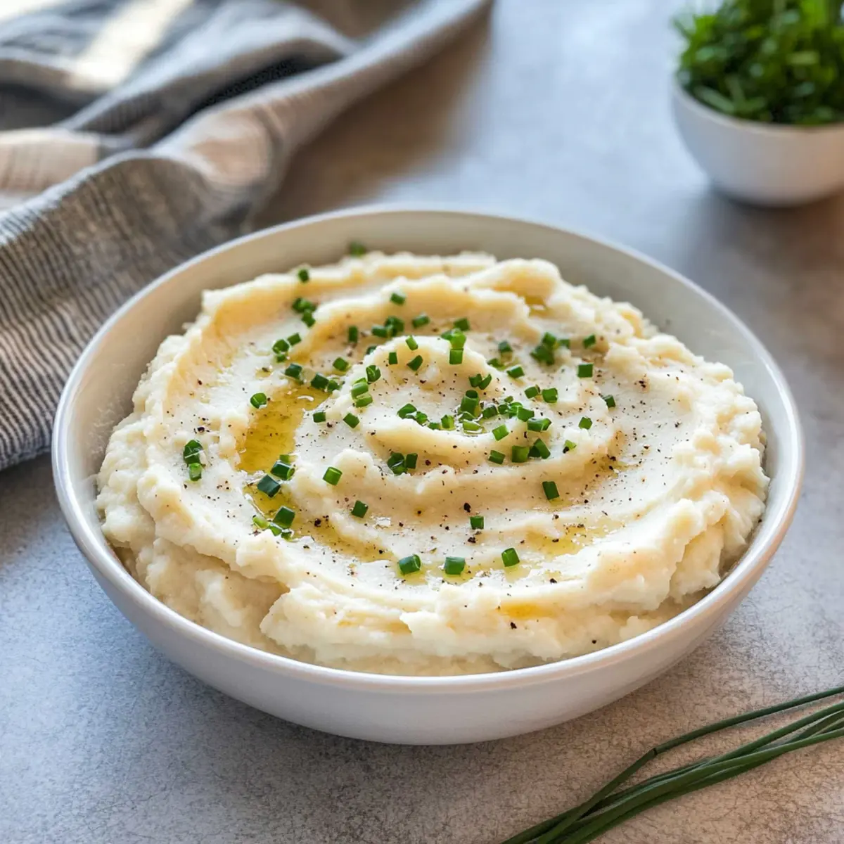 Garlic Mashed Cauliflower Recipe