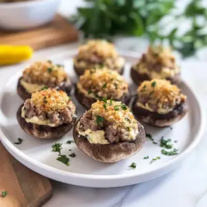Sausage Stuffed Mushrooms