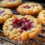 Buttery Raspberry Crumble Cookies