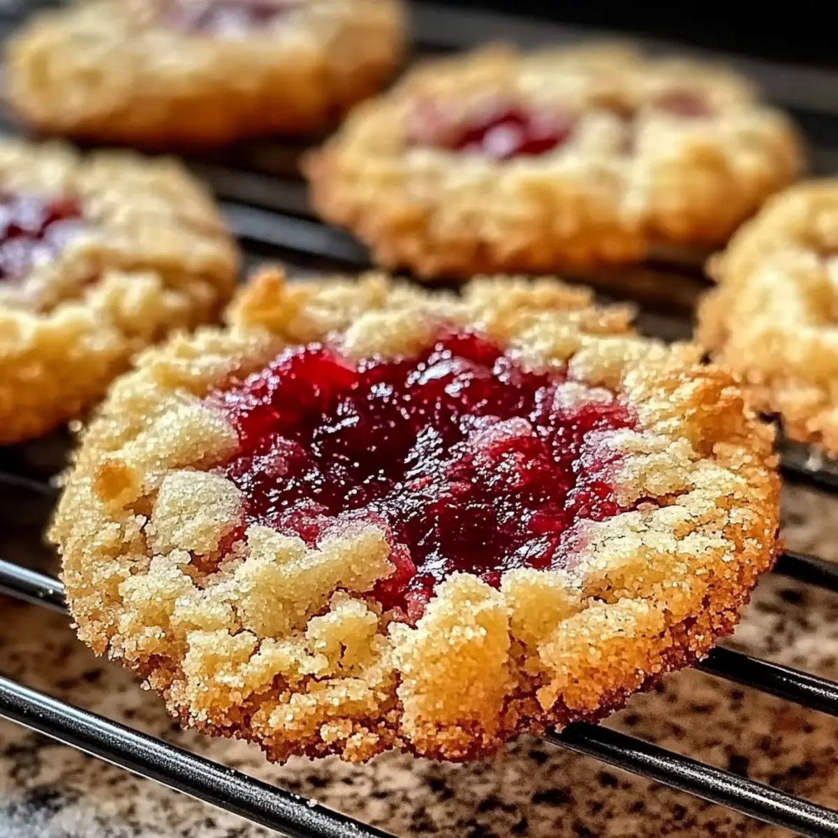Buttery Raspberry Crumble Cookies