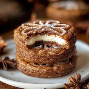 Gingerbread Cheesecake Cookies