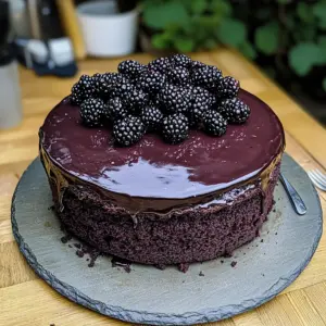 Blackberry Velvet Gothic Cake
