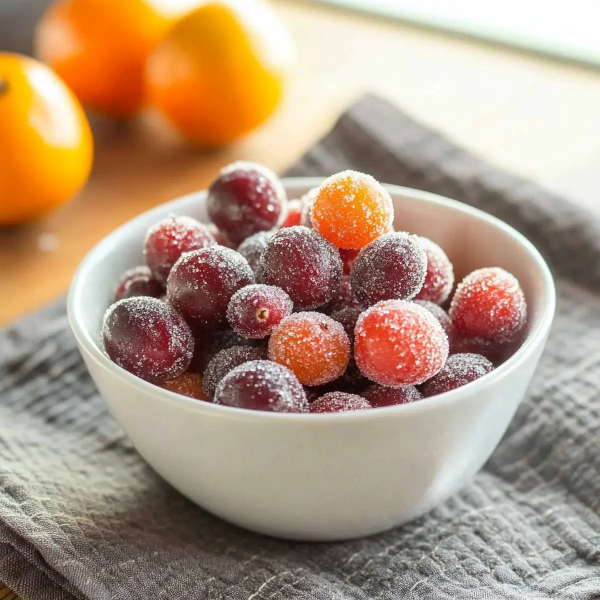 Orange Sugared Cranberries