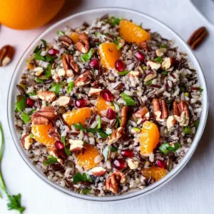 Wild Rice Salad with Orange and Pomegranate