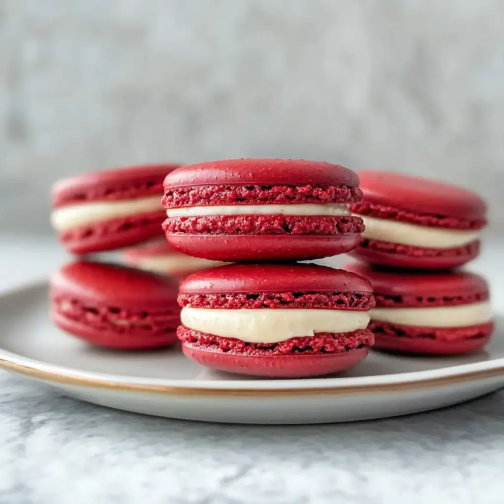 Red Velvet Macarons