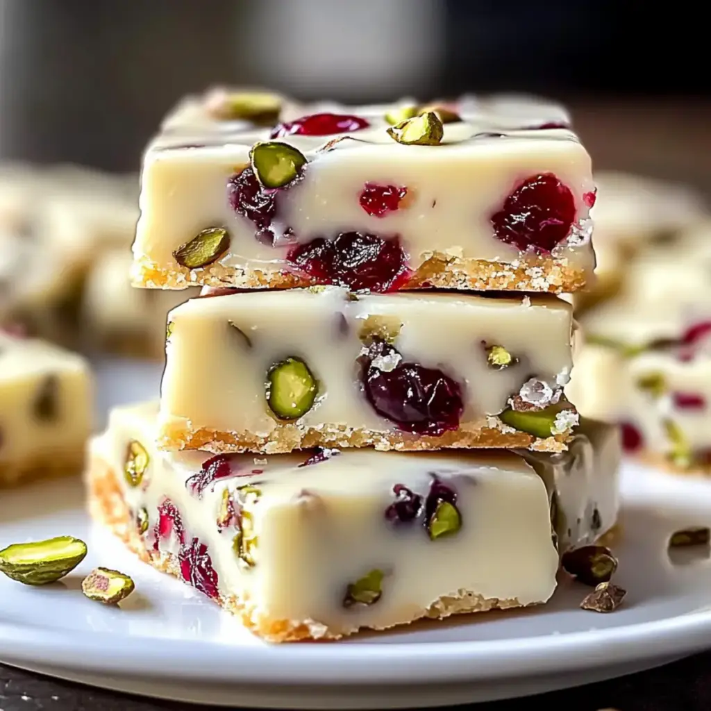 Cranberry Pistachio Shortbread Cookies