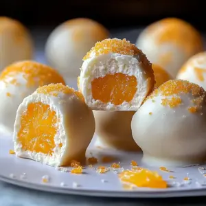White Chocolate Orange Creamsicle Truffles