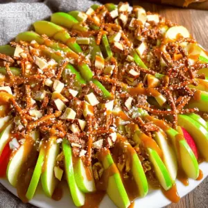 Caramel apple nachos