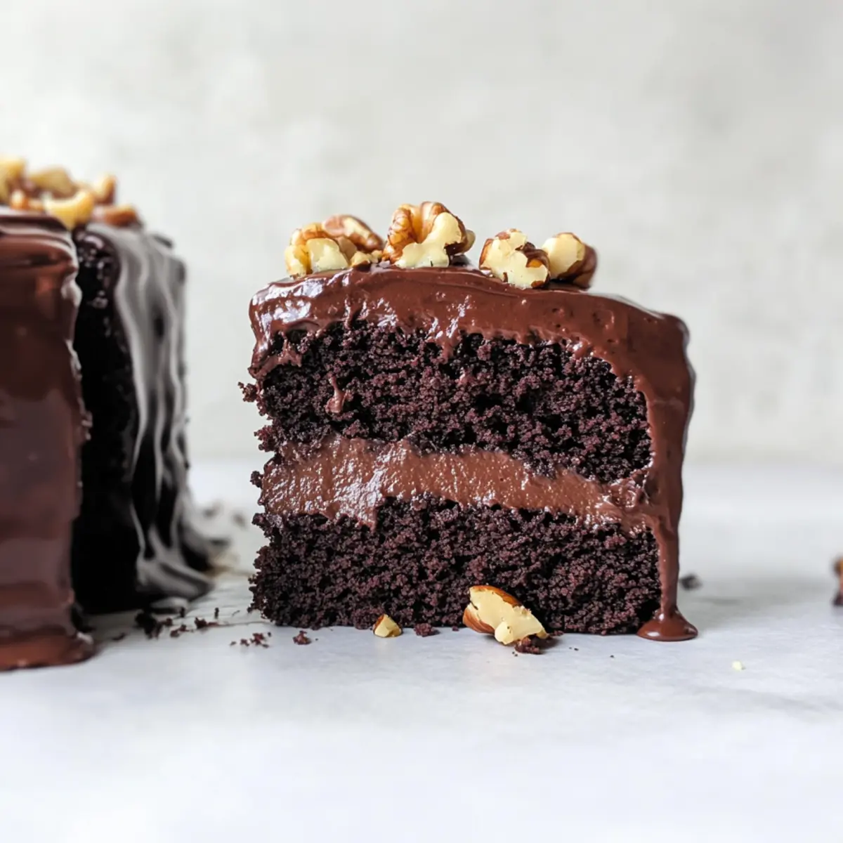 Chocolate Walnut Cake