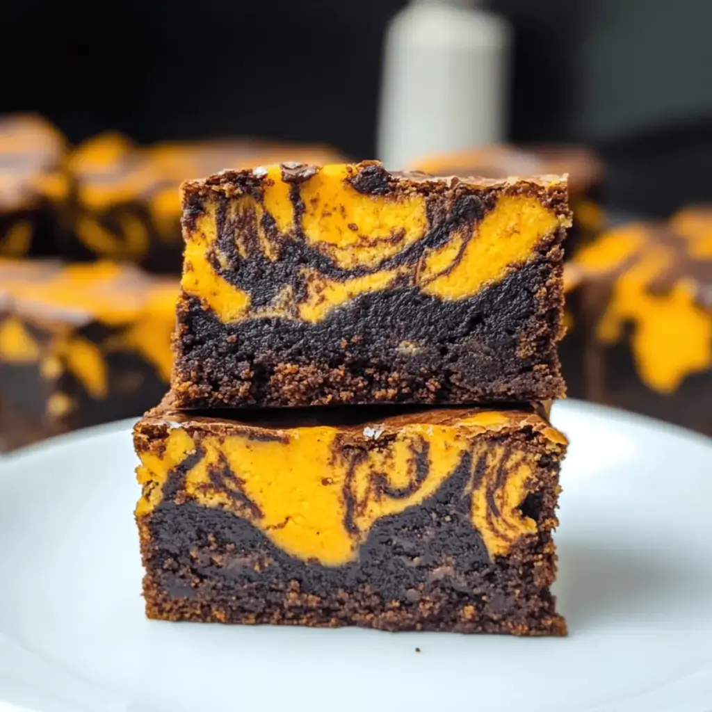 Pumpkin Cheesecake Brownies