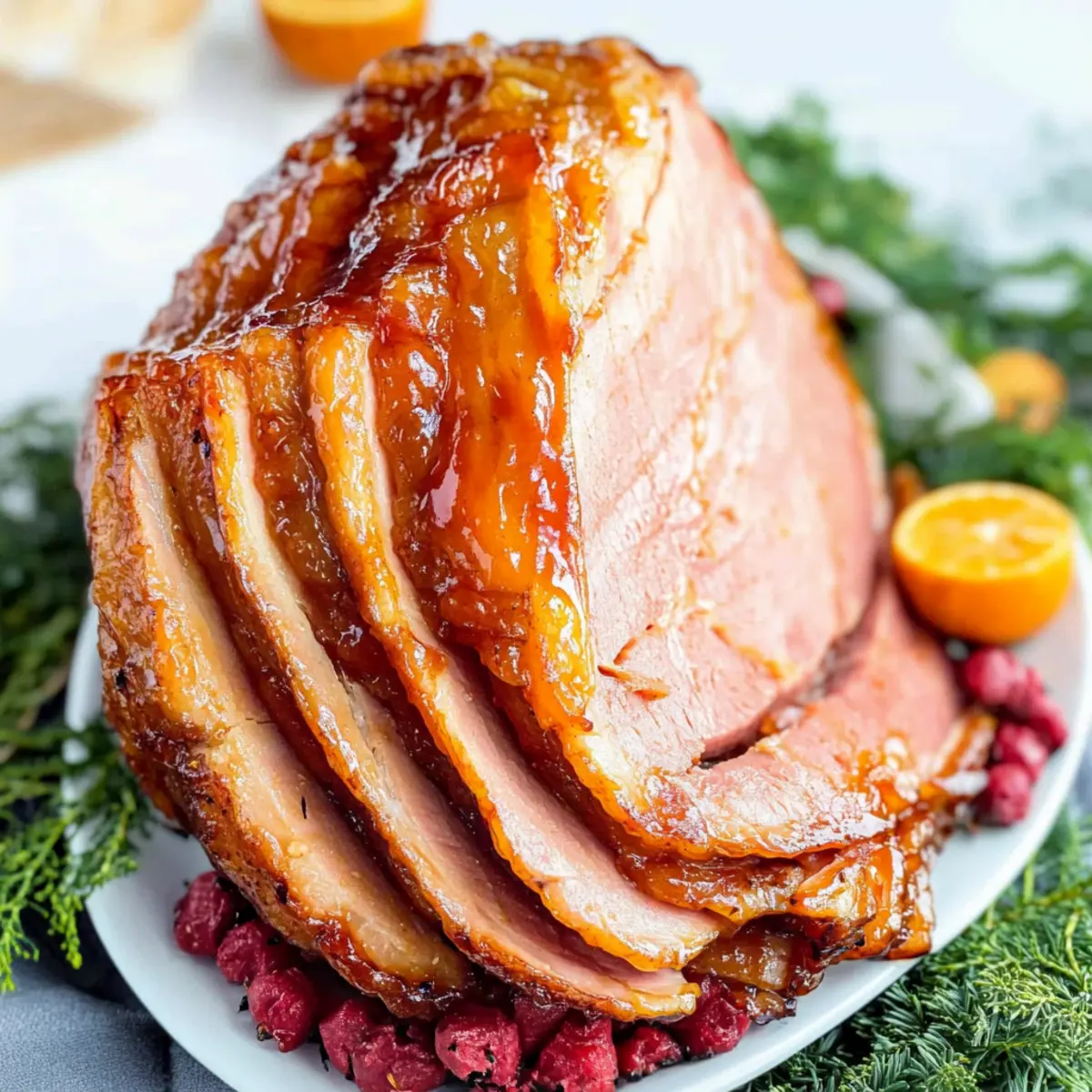 Slow Cooker Ham with Maple Glaze