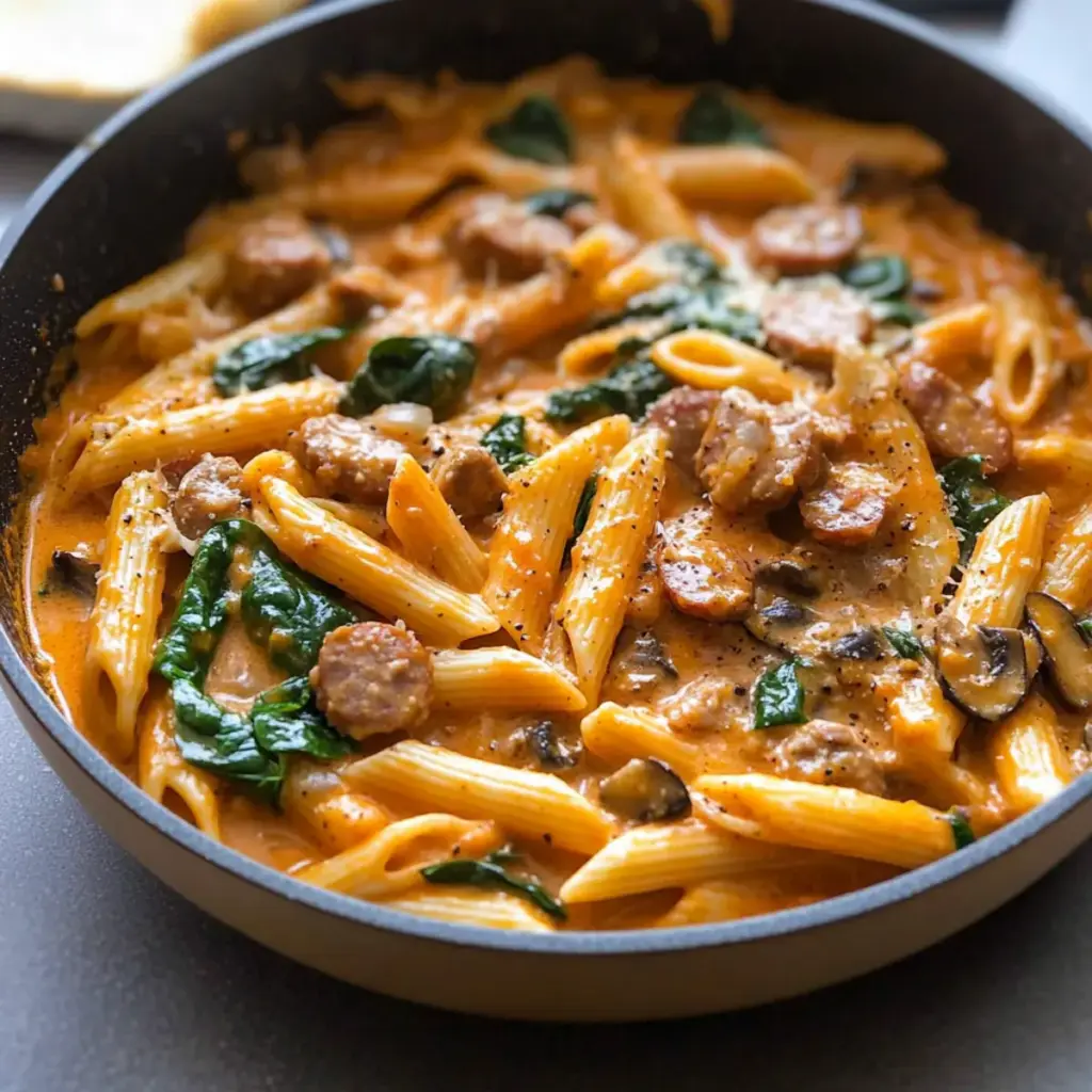 Creamy Sausage Red Pepper Pasta