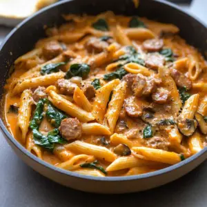 Creamy Sausage Red Pepper Pasta