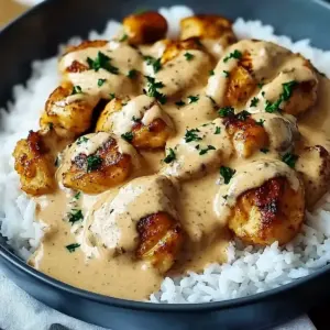 Creamy Smothered Chicken and Rice
