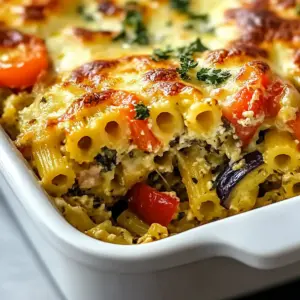 Tasty Mediterranean Vegetable Pasta Bake
