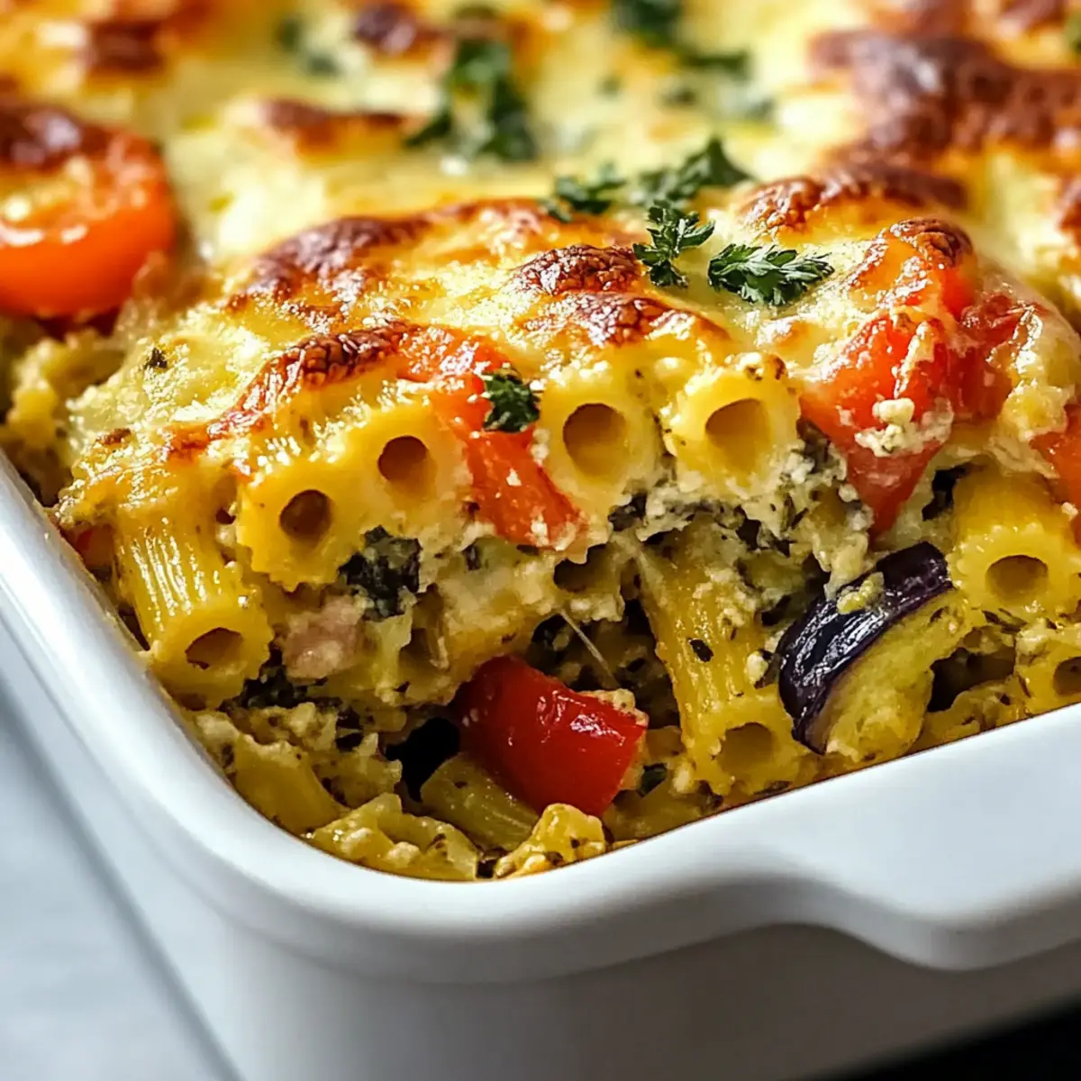 Tasty Mediterranean Vegetable Pasta Bake