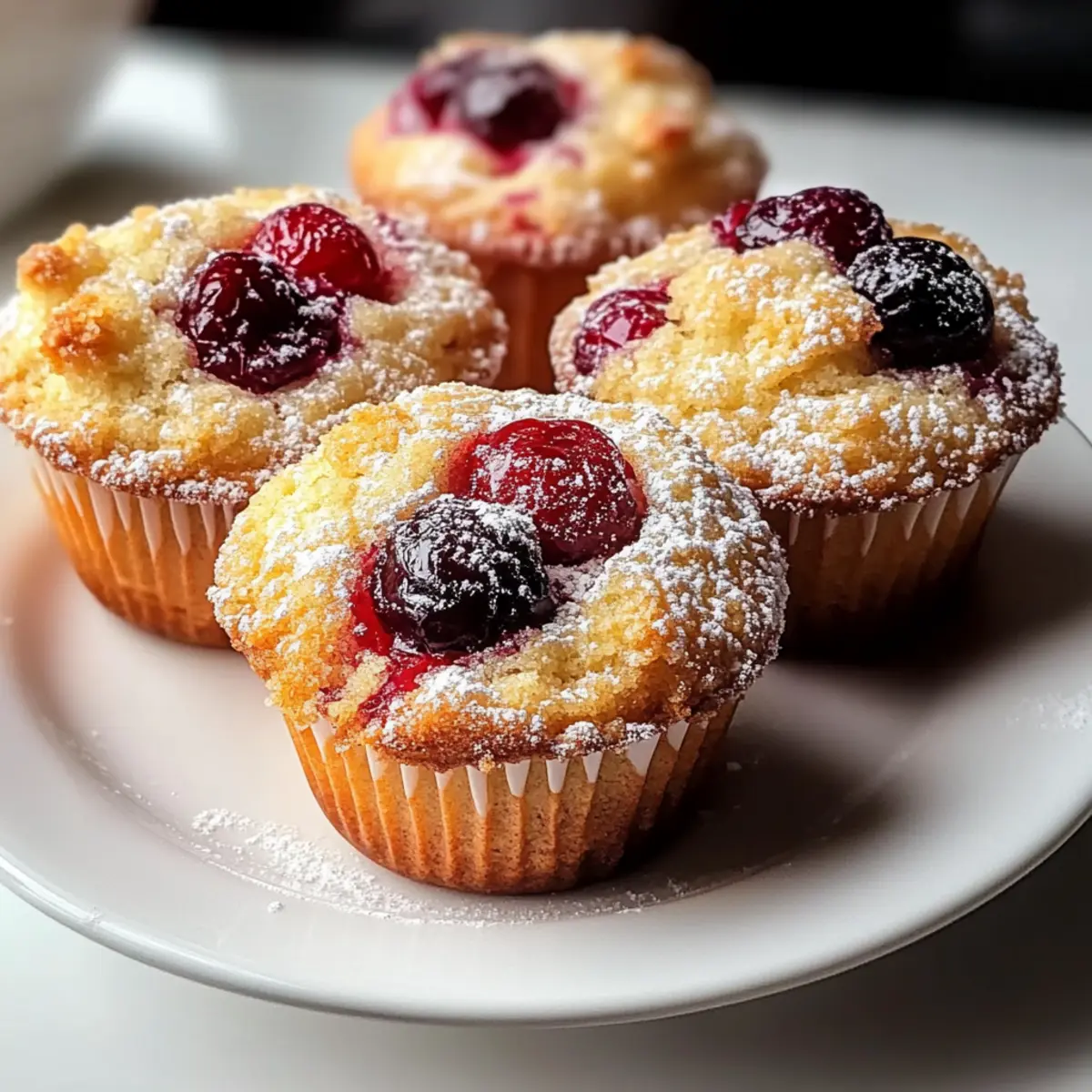 Cherry Cobbler Muffins