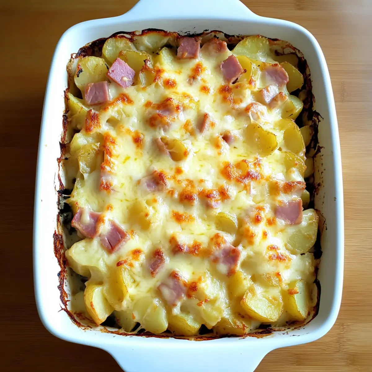 Quick Leftover Ham Potato Casserole