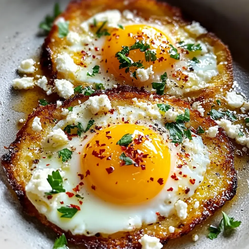 Crispy Feta Fried Eggs