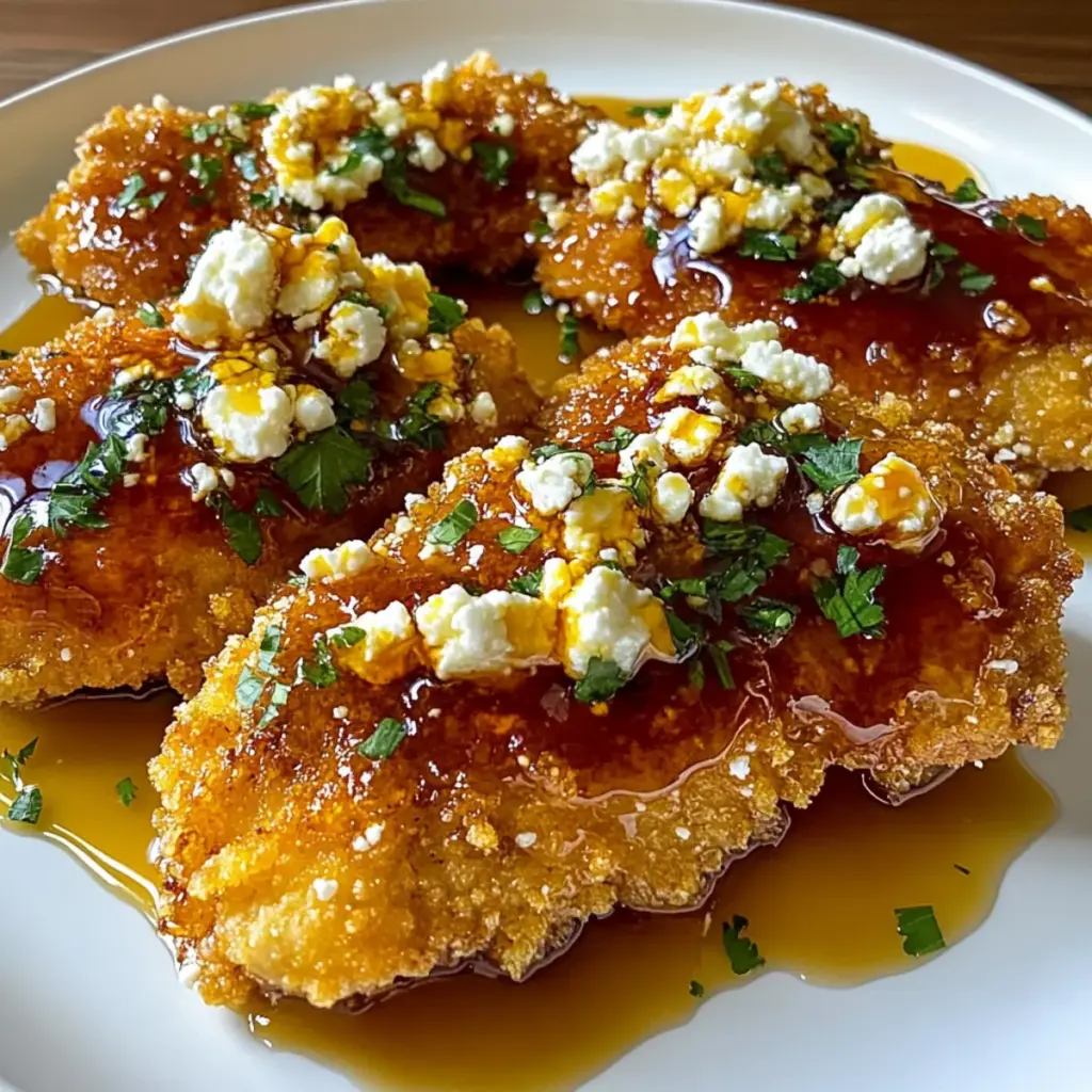 Crispy Hot Honey Feta Chicken
