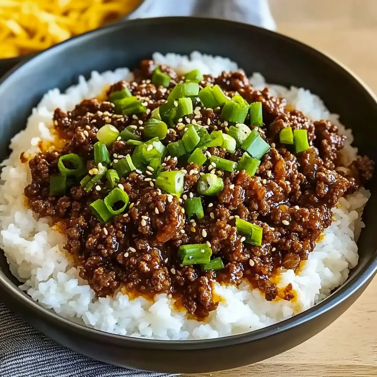 Korean Ground Beef Bowl Recipe