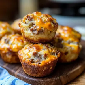 Cheesy Sausage Muffins
