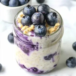 Blueberry Cheesecake Overnight Oats