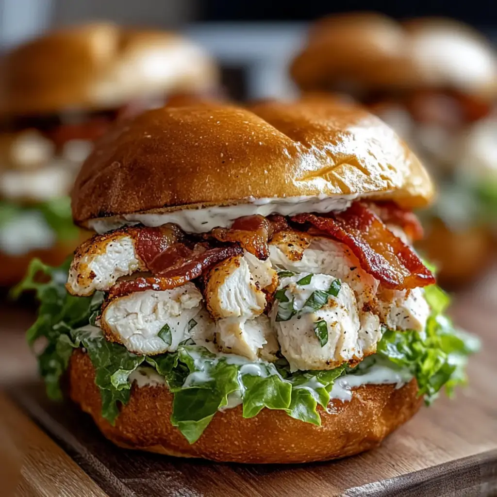 Chopped Chicken Bacon Ranch Sandwich Recipe