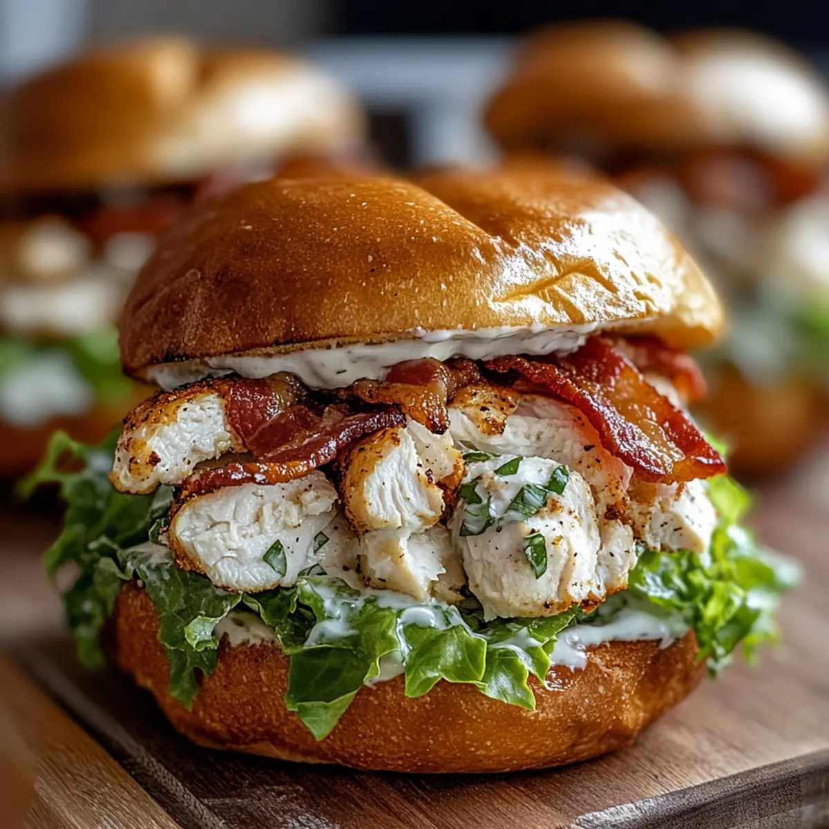 Chopped Chicken Bacon Ranch Sandwich Recipe