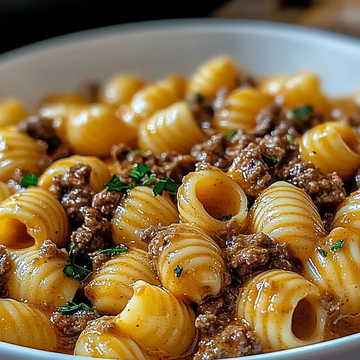 Creamy Beef and Shells Recipe