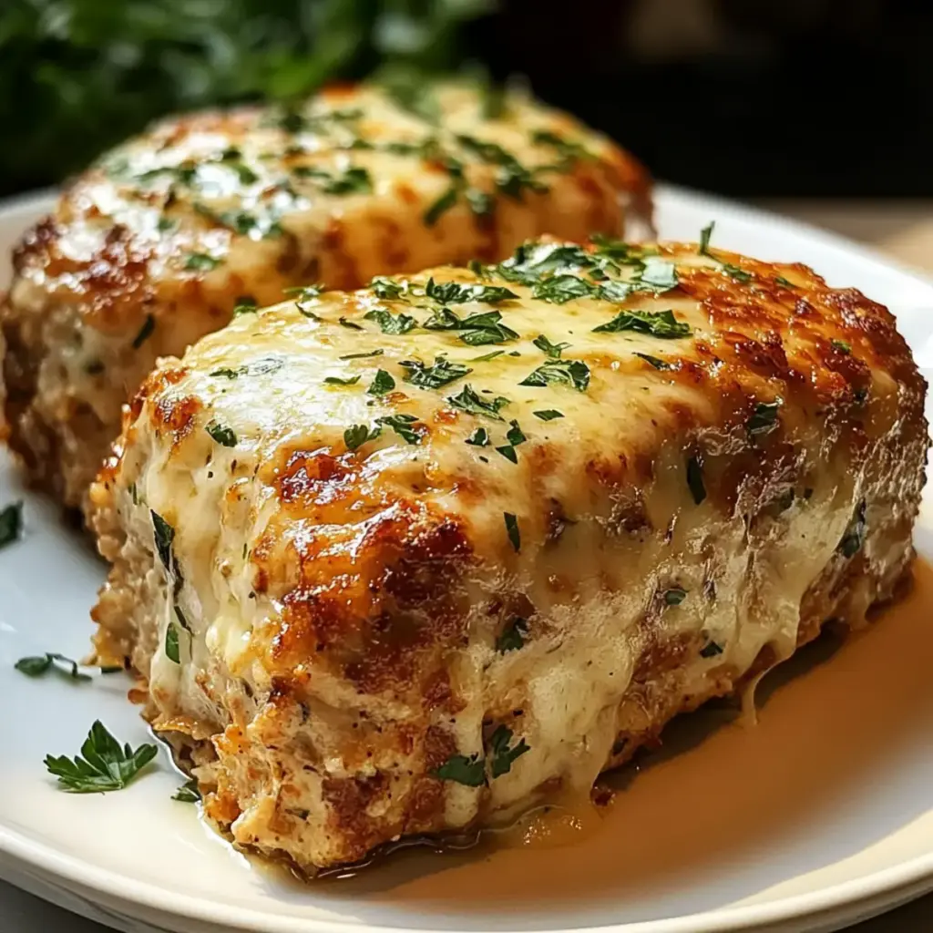 Garlic Parmesan Chicken Meatloaf Recipe