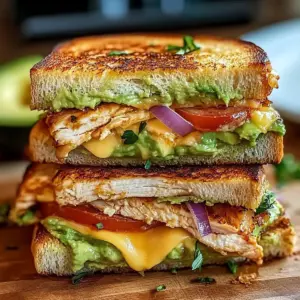 Chicken Avocado Melt Sandwich