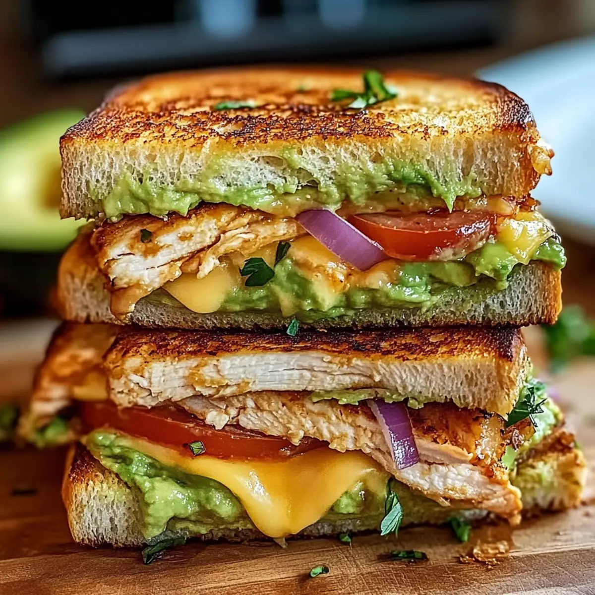 Chicken Avocado Melt Sandwich