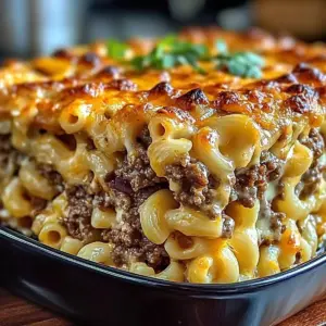Mac and Cheese Meatloaf Casserole